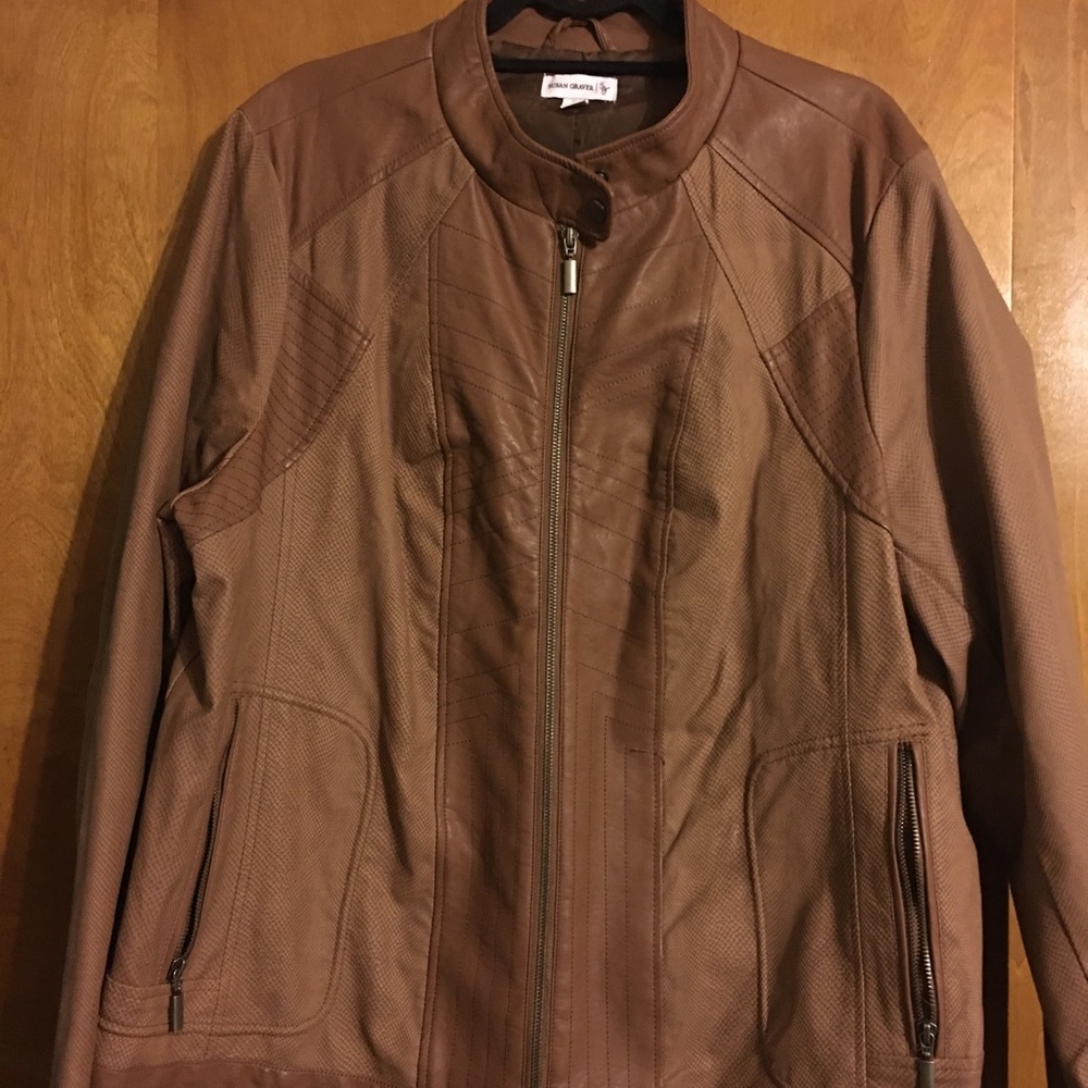 Brown crop jacket